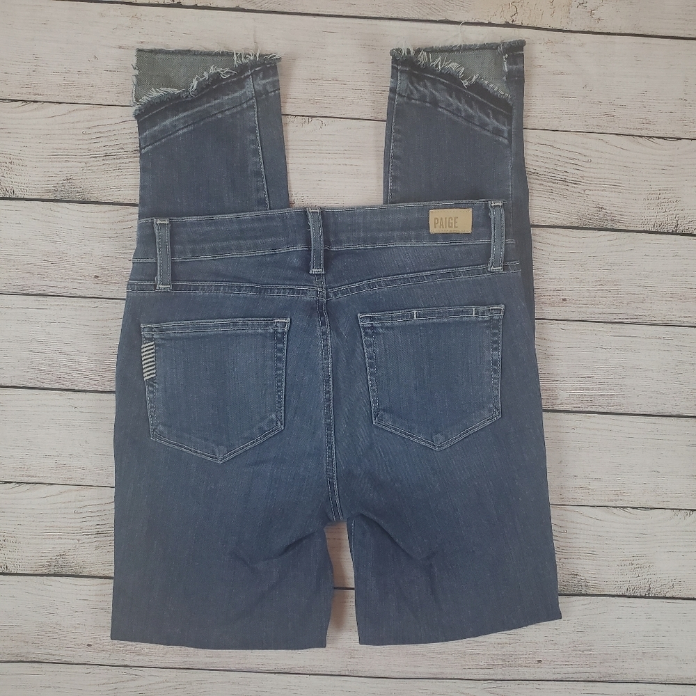 Paige | asymmetrical cuff skinny jeans - Picture 4 of 6